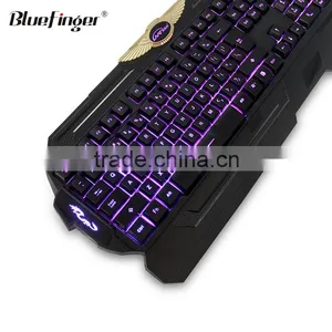 Custom Cheaper USB Wired Three Color Backlit Gaming Keyboard thumbnail-5