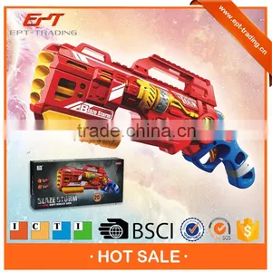 ICTI Proved Cool Design Hand Power Soft Bullet Gun Toys for Kids thumbnail-1