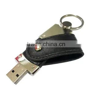 Leather Key Chains Model USB 2.0 Memory Stick Flash Pen Drive thumbnail-1
