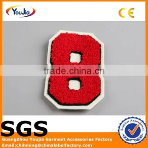 Classic Style Embroidery Number Badges for Cloth Accessories thumbnail-1
