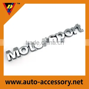 Decoration Chrome Car Body Stickers Motor Sport Sign Letters thumbnail-1