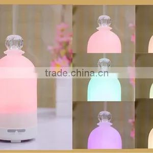 Glass Aroma Humidifier Ultrasonic,Essential Oil Nebulizer,Office Aromatherapy Diffuser W/Rotating LED Light-GH2186FA thumbnail-1