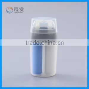 2016 Wholesale Double Tube Cosmetic Lotion Pump Bottle thumbnail-1