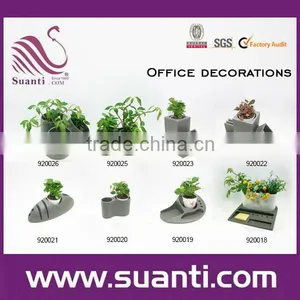 Multi-use Polystone Pot Plant and Office Stationery Case thumbnail-1