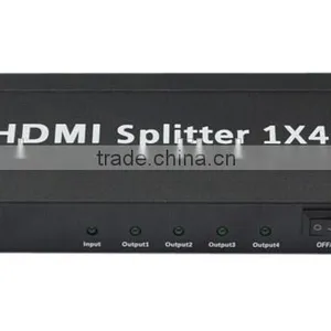 Factory Supply! 1 in 4 Out 4 Port Splitter Distributor Converter (HD Splitter 1in 4 Port for HDTV Support 4k*2k) thumbnail-1