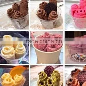 Single Pan Fried Ice Cream Machine/thailand Fried Ice Cream Machine/ Stir Roll Ice Cream Machine thumbnail-5