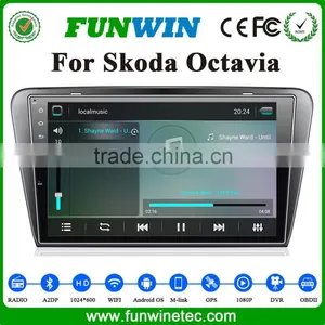 Funwin Android 1 Din Car Multimedia System in Dash Android Car Radio With Gps for SKODA OCTAVIA thumbnail-1