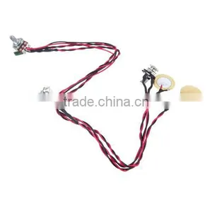 Dual Piezo Pickup Pick-up 6.35mm Jack With Volume Tone Control for Acoustic Guitar Ukulele thumbnail-4