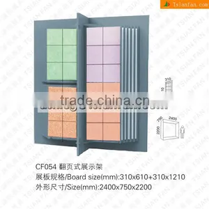 Combined Sections Swing Panels Ceramic Tile Showroom Display/display Stand for Granite Tiles CF054 thumbnail-1