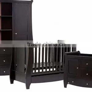 3 Piece Nursery Collection (Baby Cot / Change Table / Wardrobe) thumbnail-1