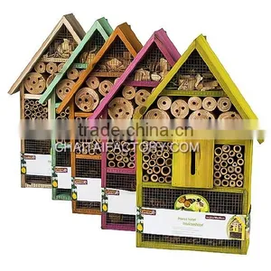 Outdoor Garden Wood INSECT HOUSE Feeder thumbnail-1