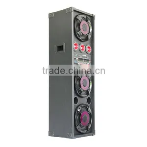 Double Portable Powered Bluetooth Speaker With Wireless Mic thumbnail-4