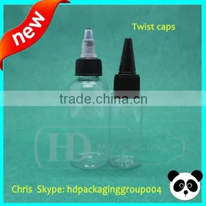 China New Design 30ml/1oz Twist Caps Bottle for E-juice Long Dripper Twist off Cap thumbnail-5