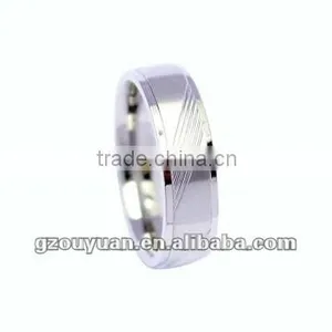 New Elegant Engraved Titanium Jewelry Wedding Ring thumbnail-1