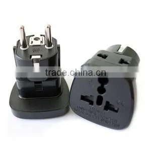 New Products 2016 Double Socket 2 Ways Universal Travel Adaptor, Brazil to Eu Adapter Plug thumbnail-1