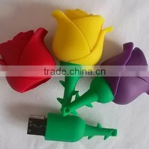 2014 Newest Wedding Themed Gift Rose Flower 4GB Usb Flash Drive thumbnail-1