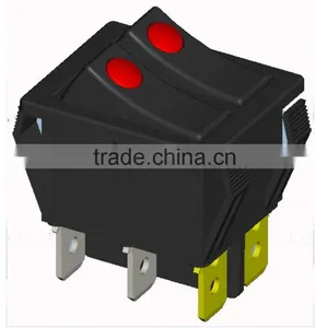 DPDT Rocker Switch With LED Light thumbnail-1