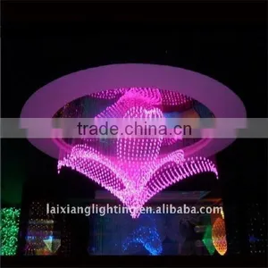 Decorative Hanging Modern Ceiling Lamp, Crystal Fiber Ceiling Lamp thumbnail-2