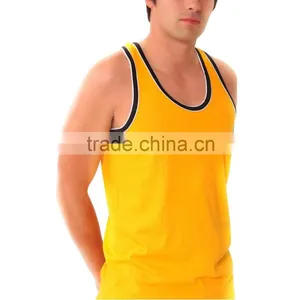 2015 Oem Gym Singlets Fashion Tank Top Custom Stringer Vest thumbnail-1