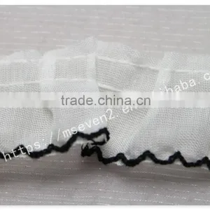 Good Price 3cm Width Folding Cotton French Tulle Lace for Dress thumbnail-3