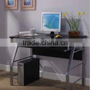 Glass & Metal Home Office Computer Workstation Desk / Table thumbnail-1
