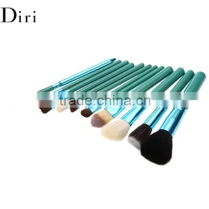 Wholesale Makeup Brush Set 12 Pcs Leather Cup Green thumbnail-2