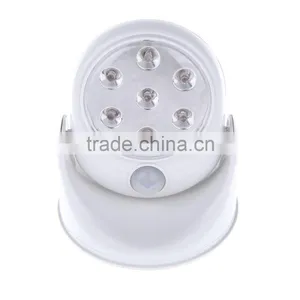 Kawachi Cordless Motion Activated Sensor Light Wall Lamps 360 Degree 6V 7 LEDS Rotation Light thumbnail-6