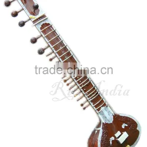 Indian SITAR SPECIAL RAVI SHANKAR STYLE WITH FIBER BOX HIGH PRO QUALITY STRING India Musical Instrument thumbnail-1