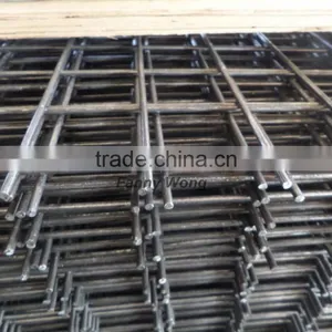 Hot Sale Black Flat Welded Wire Mesh Panel Fence Panel Construction Panel thumbnail-3