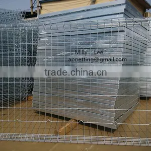 High Quality Powder Coated Double Loop Wire Mesh Metal Garden Fencing/garden Double Circle Fence thumbnail-4