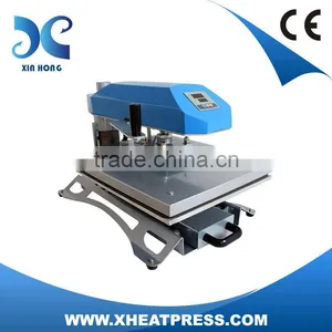 2014 Novel Digital Pneumatic Sublimation Heat Press Machine Heat Transfer Machine Tshirt Hot Stamping Machine thumbnail-1