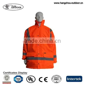 Orange Outdoor 3M Reflective Winter Jacket Safety Clothes thumbnail-1