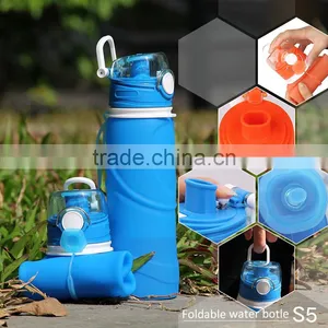Silicone Foldable Water Bottle 750ML 100% BPA Free With FDA LFGB thumbnail-2