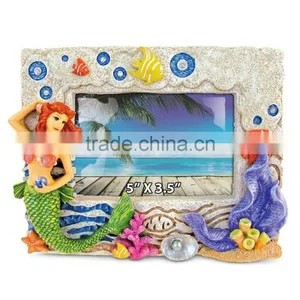 Mermaid Resin Stone Finish Picture / Photo Frame - Mermaids Collection thumbnail-2