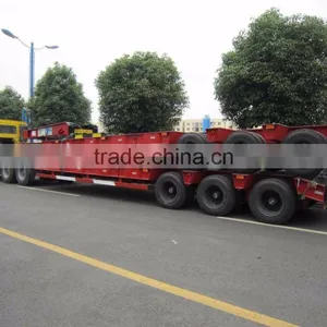 60 Tons 3 Axle Semi-Trailer Lowbed Trailer for Sale thumbnail-1