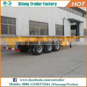 Best-selling 2 or 3 Axles Carrier Container Trailer Customized Dennison Skeletal Trailer thumbnail-1
