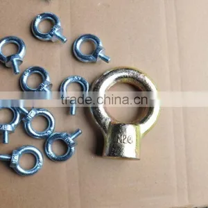 Wells Factory DIN580 M24 Forged Heavy Duty Galvanized Eye Bolt and Nut thumbnail-4