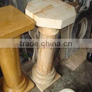 A GRADE TEAKWOOD MARBLE PEDESTALS thumbnail-3