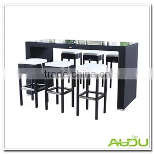 Audu Rattan Garden Leisure Chairs And Tables For Used Bar thumbnail-2