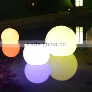 Waterproof Cordless Rechargeable Chrismas Plastic Ball Ornament/ Led Glow Swimming Pool Ball thumbnail-5