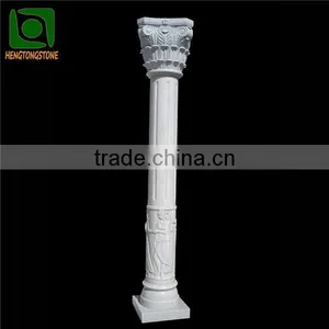 Marble Wedding Pillar With Relief thumbnail-1