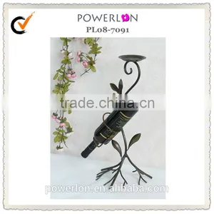 Antique Metal Wine Bottle Tealight Candle Holder thumbnail-1