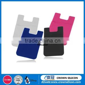 Custom 3m Adhesive Stickers Silicone Mobile Card Holders thumbnail-2
