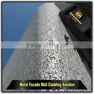 Exterior Decorative Alucobond Aluminium Perforated Wall Cladding Panel thumbnail-1