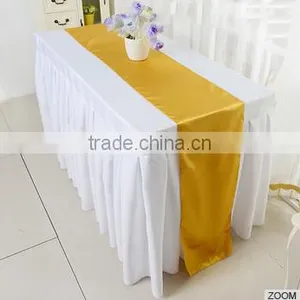 Colorful Satin Table Runner Factoty for Wedding Decoration thumbnail-5