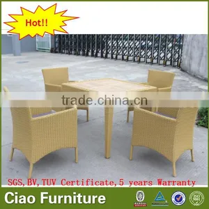 Outdoor Garden Teak Wood Table Furniture Patio Table Chair thumbnail-1