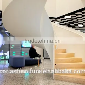 Acrylic Solid Surface Modular Design Interior Stairs thumbnail-1