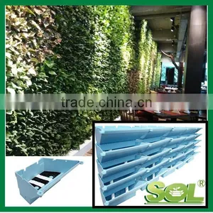 Hanging on Wall Vertical Garden Pot Plastic Green Wall Planters thumbnail-4