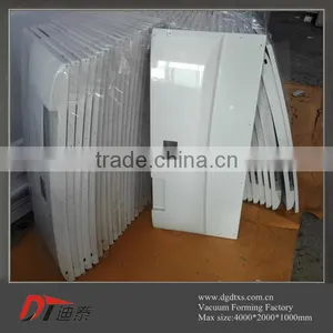 OEM Vacuum Forming Thick White ABS Plastic TV Back Shell thumbnail-6