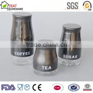 Good Cheap Glass Coffee Tea Sugar Canister Storage Jar thumbnail-1